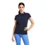 Ariat Ladies Bandera 1/4 Zip Polo Shirt - Navy - Extra Large