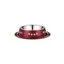 Classic Pet Products Posh Paws Stainless Steel Non Tip Dish Dog Bowl - Red