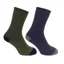 Hoggs of Fife Country Short Sock Twinpack - Navy/Green