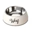 House of Paws Woof 2 in 1 Dog Bowl Large - Cream