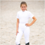 Hy Equestrian Junior DynaMizs Scarlet Show Shirt - White - Age 11-12 Years