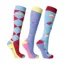 Hy Equestrian Stay Cool Socks - Blue/Cerise - Pack of Three - UK 4-8