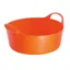Red Gorilla Tub Trug Bucket Shallow - Orange