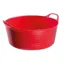 Red Gorilla Tub Trug Bucket Shallow - Red