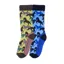 Toggi Children's Camo Socks - Green/Blue - Pack of Two - UK 10-3