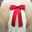 Equetech Horse Competition Horse May Kick Warning Tail Ribbon - Red