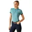 Ariat Ladies Bandera 1/4 Zip Polo Shirt - Brittany Blue
