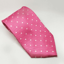 Equetech Adult Polka Dot Tie - Pink with White Spots