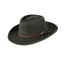Hoggs of Fife Perth Crushable Felt Hat - Olive Green