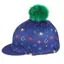 Shires Tikaboo Hat Cover - Navy with Horseshoes