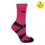 Woof Waffle Knit Bamboo Short Riding Socks - Pink
