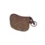 Heather Elise British Tweed Coin/Card Purse - Brown/Gold/Blue Check